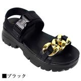 存在感抜群！ゴールドチェーン × ボリューム厚底 スポーツサンダル | Scramble | 詳細画像2 