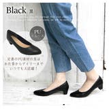 ブラック(PU/20) | 日本製パンプス ファーストコンタクト ミドルヒール4cm | Scramble