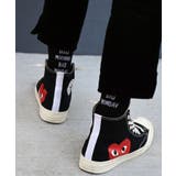 ブラック | ヒールメッセージロングソックス HEEL MESSAGE | SETUP7【MEN】