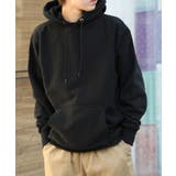 ブラック | 12オンスヘビーウェイトスウェットプルオーバーパーカー 長袖フーディー 厚手 | SETUP7【MEN】