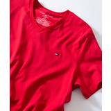 レッド | ワンポイント刺繍TEEシャツ ベーシックVネック半袖Tシャツ 09T3140 | SETUP7【MEN】