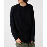 ブラック | 5 6オンス ビッグシルエットロングスリーブTEE | SETUP7【WOMEN】