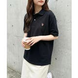ブラック系その他3 | 【U.S. POLO ASSN.】ワンポイントロゴPOLOシャツ | SETUP7【WOMEN】