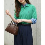 グリーン | 【U.S. POLO ASSN.】ワンポイントロゴPOLOシャツ | SETUP7【WOMEN】