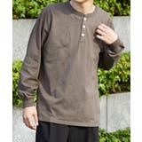 カーキ | ヘンリーネック L S | SETUP7【MEN】