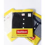 ブラック | 【Healthknit】ヘンリーネックワッフル半袖パックTEEシャツ サーマル半… | SETUP7【MEN】