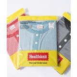 ブルー | 【Healthknit】ヘンリーネックワッフル半袖パックTEEシャツ サーマル半… | SETUP7【MEN】