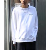 ホワイト | 【MAISON CLUB】ワンポイント刺繍スウェット LESS IS MORE | SETUP7【MEN】