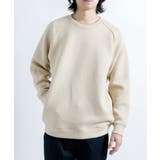 カーキ | ドライストレッチクルーネックトレーナー長袖 ダンボールニット MS2131 | SETUP7【MEN】