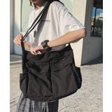 ブラック | 【SETUP7】フロントポケットキャンバスショルダーバッグ KNF | SETUP7【WOMEN】