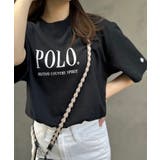 ブラック | 【POLO BCS】overサイズ print Tee | SETUP7【WOMEN】