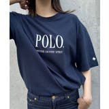 ネイビー | 【POLO BCS】overサイズ print Tee | SETUP7【WOMEN】