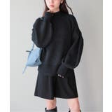 ブラック | 【SETUP7】バルーンスリーブハイネックプルオーバーニット trc | SETUP7【WOMEN】