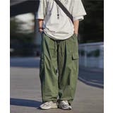 カーキ | 【SETUP7】ワイドルーズミリタリーカーゴパンツ KNF | SETUP7【MEN】