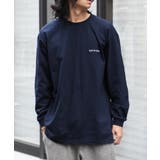 ネイビー | 【SETUP7】ワンポイント刺繍ロングスリーブTee LESS IS MORE | SETUP7【MEN】