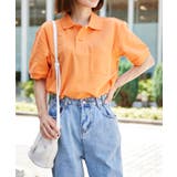 オレンジ | 【Printstar】5.8オンス T/Cポロシャツ 00100 | SETUP7【WOMEN】