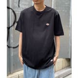 ブラック | 【Dickies】天竺ミニワッペン半そでTシャツ 3278-5430 | SETUP7【MEN】