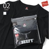 【Hanes】BEEFY リブクルーネックTシャツ HM1-R103 | SETUP7【WOMEN】 | 詳細画像1
