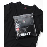 ブラック | 【Hanes】BEEFY リブクルーネックTシャツ HM1-R103 | SETUP7【WOMEN】