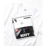 ホワイト | 【Hanes】BEEFY リブクルーネックTシャツ HM1-R103 | SETUP7【WOMEN】