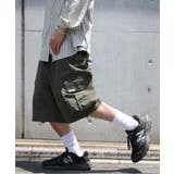 カーキ | 【MAISON CLUB】ワイドカーゴハーフパンツ ショートパンツ | SETUP7【MEN】
