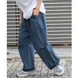 インディゴブルー | ベーシックオーバーサイズベイカーパンツ ミリタリーパンツ fast | SETUP7【MEN】