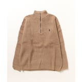 ベージュ | 【U.S. POLO ASSN.】ハーフジップニット PLM33401 | SETUP7【MEN】