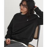 ブラック | Classicalワンポイントロゴ ダブルフェイススウェット 3本針STトレーナー | SETUP7【WOMEN】
