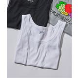 ホワイト | EC限定 パック入りフライスリブタンクトップ インナー | SETUP7【MEN】