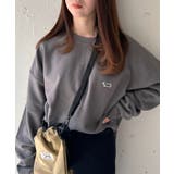 チャコールグレー | 【THE FOX】キツネワッペントレーナー basic Crew sweat | SETUP7【WOMEN】