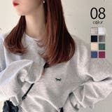 【THE FOX】キツネワッペントレーナー basic Crew sweat | SETUP7【WOMEN】 | 詳細画像1
