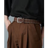 ダークブラウン | 【Dickies】スエード調 ダブルピン PUレザーベルトDS0361C | SETUP7【MEN】