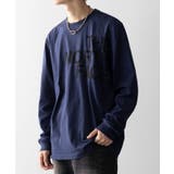 ネイビー | ロンTEE フロントプリントロングスリーブTシャツ | SETUP7【MEN】