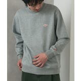 グレー | 【BALL】T/C裏起毛 ワッペン付きトレーナー 64535 | SETUP7【MEN】