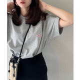 グレー | 【BALL】別注 ワンポイントワッペンTシャツ | SETUP7【WOMEN】
