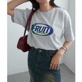 グレー | 【FRUIT OF THE LOOM】FTL Print T-shirt | SETUP7【WOMEN】