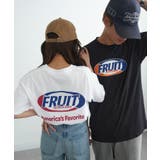 ホワイト | 【FRUIT OF THE LOOM】FTL Print T-shirt | SETUP7【WOMEN】