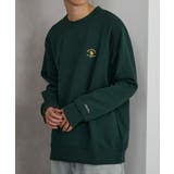 グリーン | 【SANTA BARBARA】T/C裏毛 ワッペントレーナー | SETUP7【MEN】