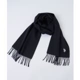 ブラック | 【U.S. POLO ASSN.】USPA マフラー USPA-2009 | SETUP7【MEN】