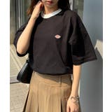 ブラック系1 | 【Dickies】刺繍ワッペンTシャツ 5222-TTMDK2 | SETUP7【WOMEN】