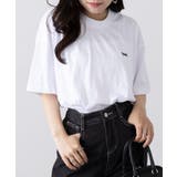 ホワイト | 【Pennys】Round body ワンポイントTシャツ | SETUP7【WOMEN】