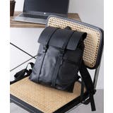 ブラック | 【SETUP7】PUテクスチャ撥水バックパック KNF147 | SETUP7【MEN】