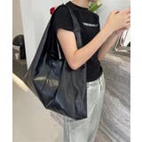 ブラック | 【SETUP7】大容量肩掛けトートバッグ KNF144 | SETUP7【WOMEN】