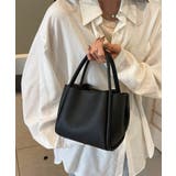 ブラック | 【SETUP7】ソフトレザーバスケットバッグKNF144 | SETUP7【WOMEN】