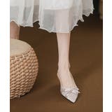 【SETUP7】ポインテッドトゥサテンリボンパンプス KNF151 | SETUP7【WOMEN】 | 詳細画像4