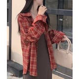 【SETUP7】カジュアルオーバーチェックシャツ KNF151 | SETUP7【WOMEN】 | 詳細画像2