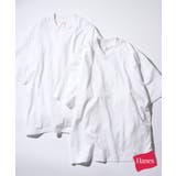 ホワイト | 【Hanes】CassetteChart別注 US COTTON | SETUP7【MEN】