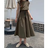カーキ | 【SETUP7】コットンフレンチスリーブマキシ丈ワンピース SCCH14 | SETUP7【WOMEN】
