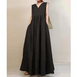 ブラック | 【SETUP7】ブロードライクAラインワンピース SCCH70 | SETUP7【WOMEN】