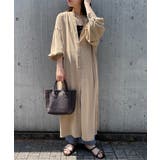 ベージュ | 1枚でおしゃれに着こなせる、ANTIQU Aライン | SETUP7【WOMEN】